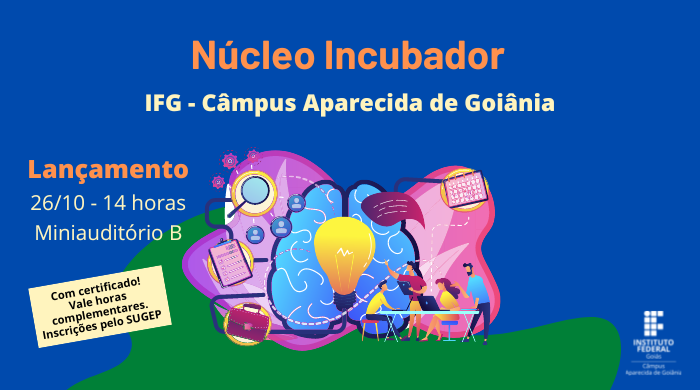 A cerimônia de inauguração, com três palestras, será realizada das 14 às 17 horas, no miniauditório B do Câmpus Aparecida de Goiânia